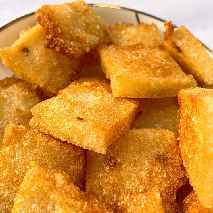 四川广安重庆特产香麻糯米糍粑块花椒盐味油炸早餐咸味糍粑块2袋1斤装