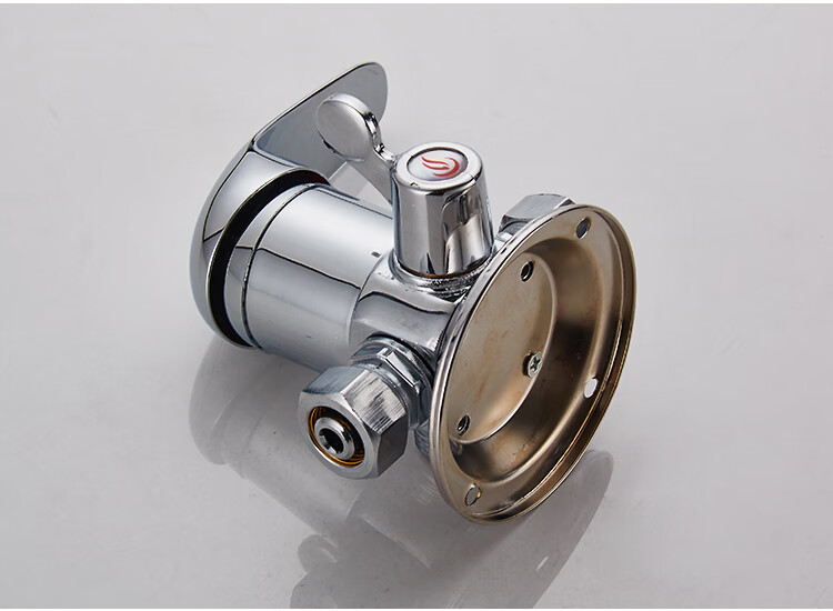 阀明装带上水淋浴冷热水龙头混合阀洗澡老式开关铜太阳能阀五档花洒