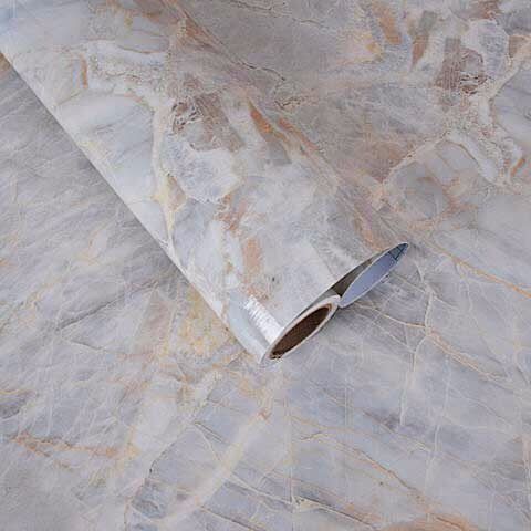 可狄加厚大理石贴纸厨房台面柜子家具翻新贴纸桌面防水防油墙纸自粘