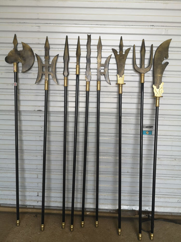 方天画戟 真中国古代道具三国武将儿童玩具影视拍摄舞台饭店装饰古装