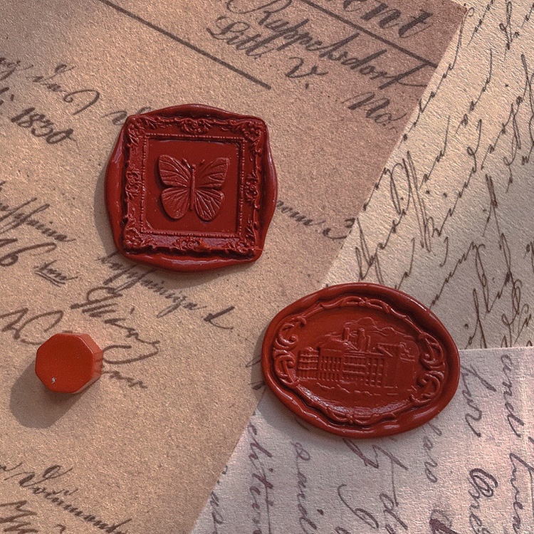 2022新款「桃子火漆」西洋复古系列火漆印章异形火漆印章玫瑰之约水母