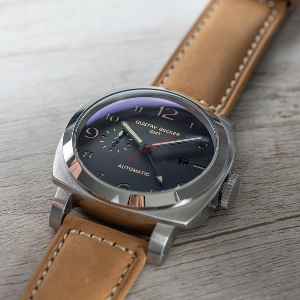 海鸥手表海鸥全自动机芯男表441夜光防水疯马皮硬汉大表盘机械手表