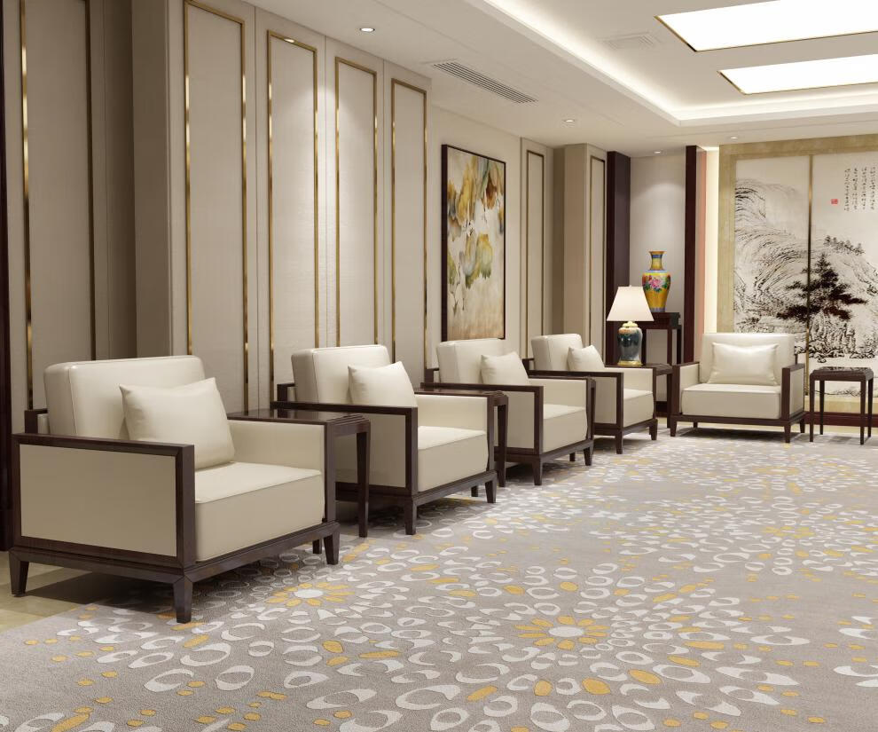 逐月新款实木会议接待室贵宾皮沙发组合单人商务办公茶几定制家具茶几