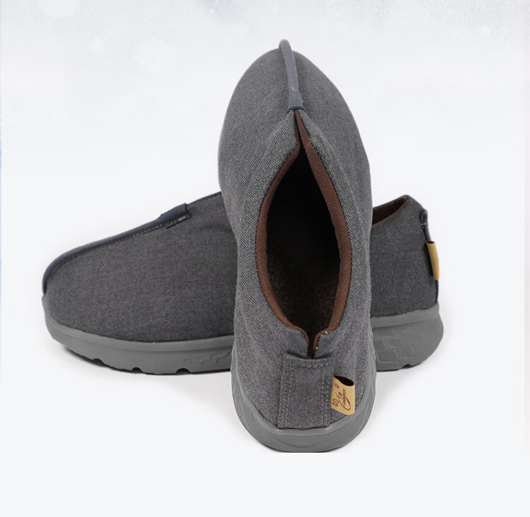 卡帝乐鳄鱼(cartelo)了尘僧鞋秋冬季保暖加绒棉鞋和尚鞋二棉鞋男女款