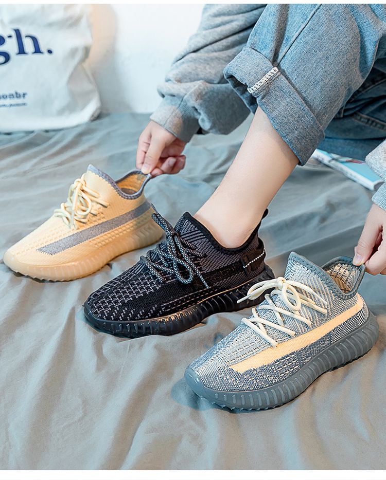 椰子鞋350女2022年春季透气情侣款休闲女跑步运动鞋子 牛仔兰 35/女款