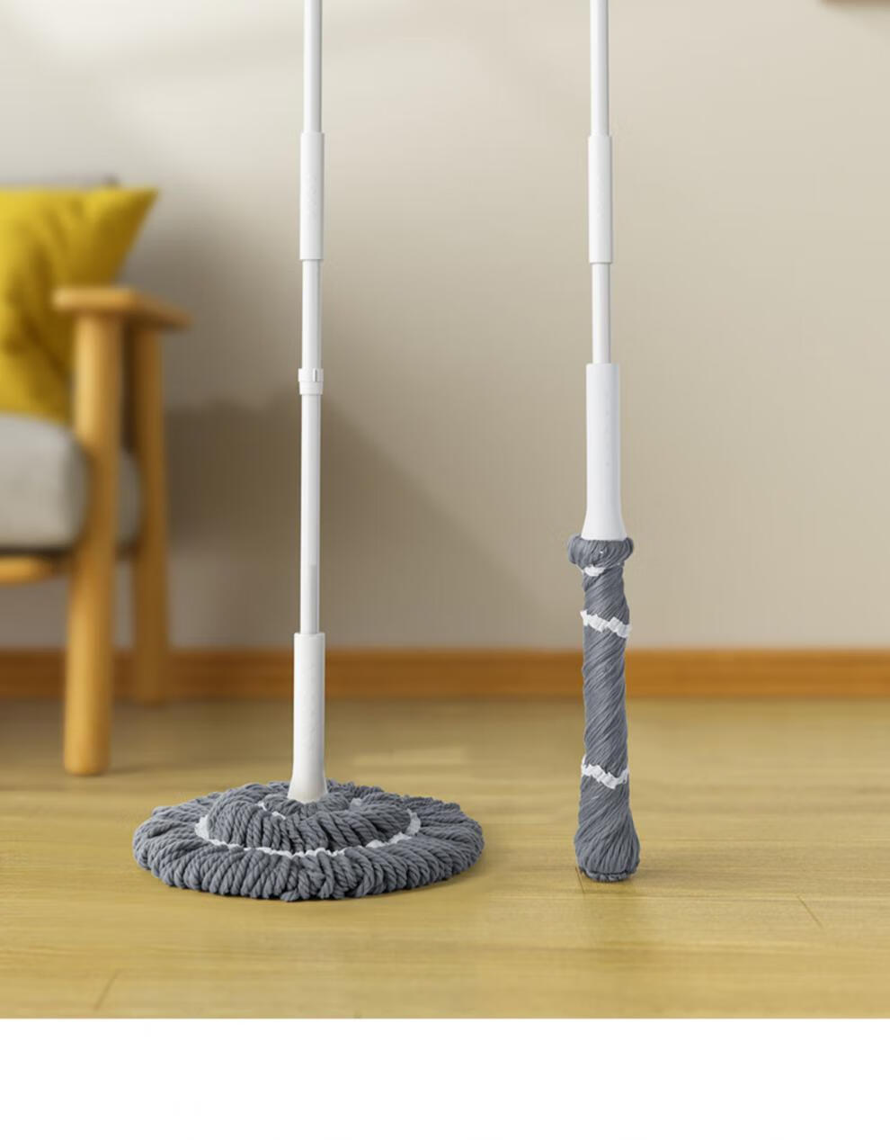 旋转拖把 拖把免手洗家用一拖自拧水旋转懒人两用拖地神器老式吸水净