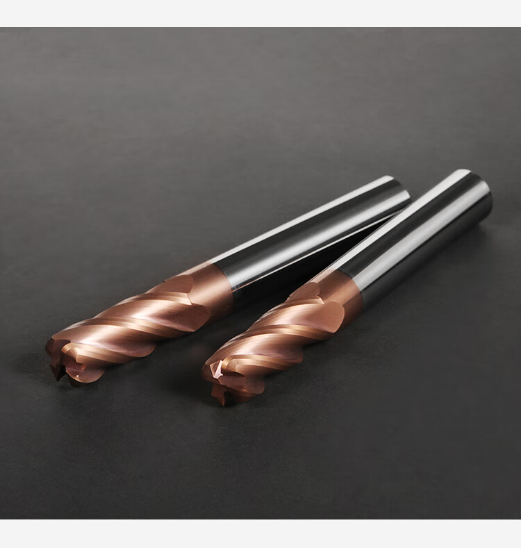 4刃55度硬质合金钨钢牛鼻铣刀r1.5直柄涂层d6r0.5圆鼻立铣刀 Φ5*r0.5