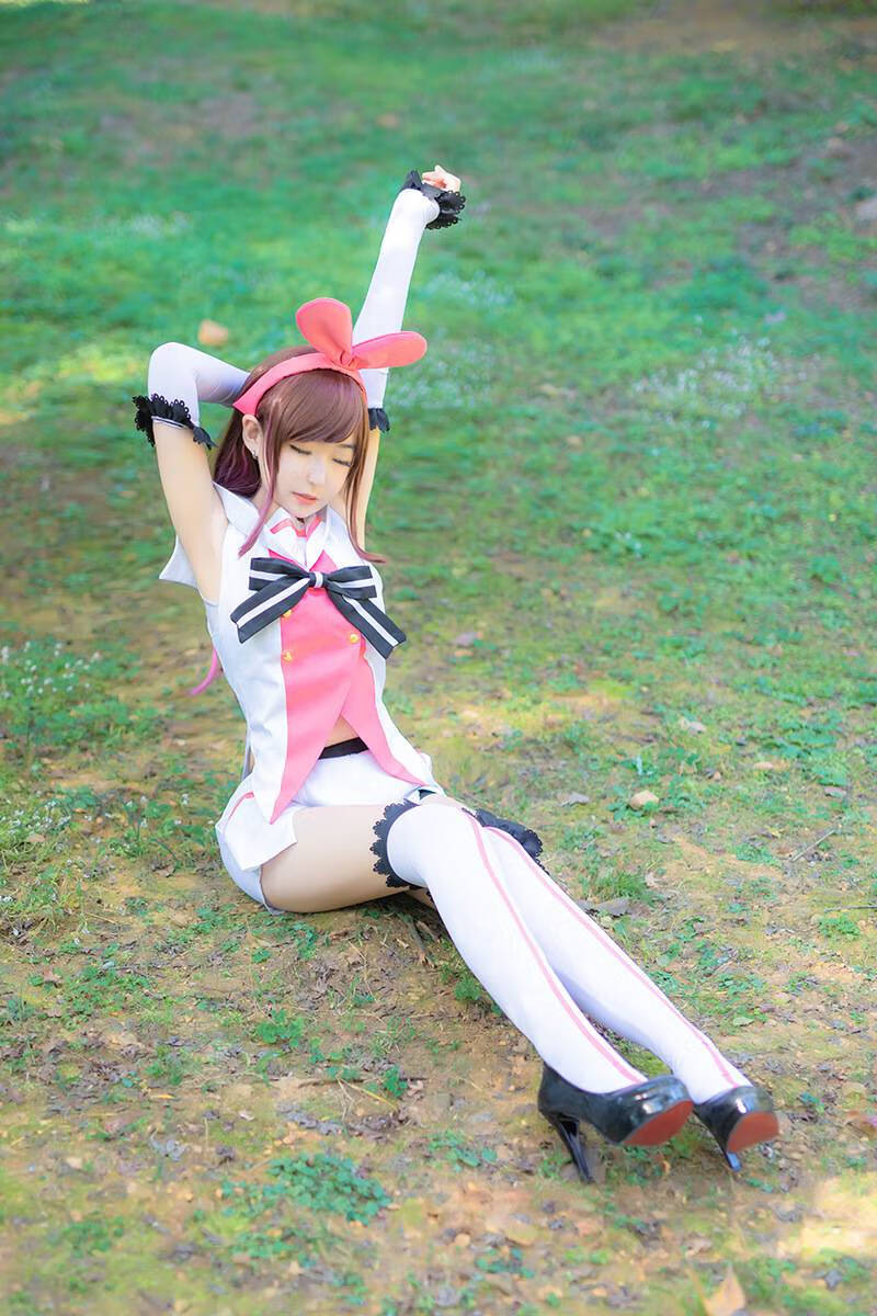 漫展cos服 虚拟youtuber人工智能kizua 绊爱服水手服cosplay服装 白色