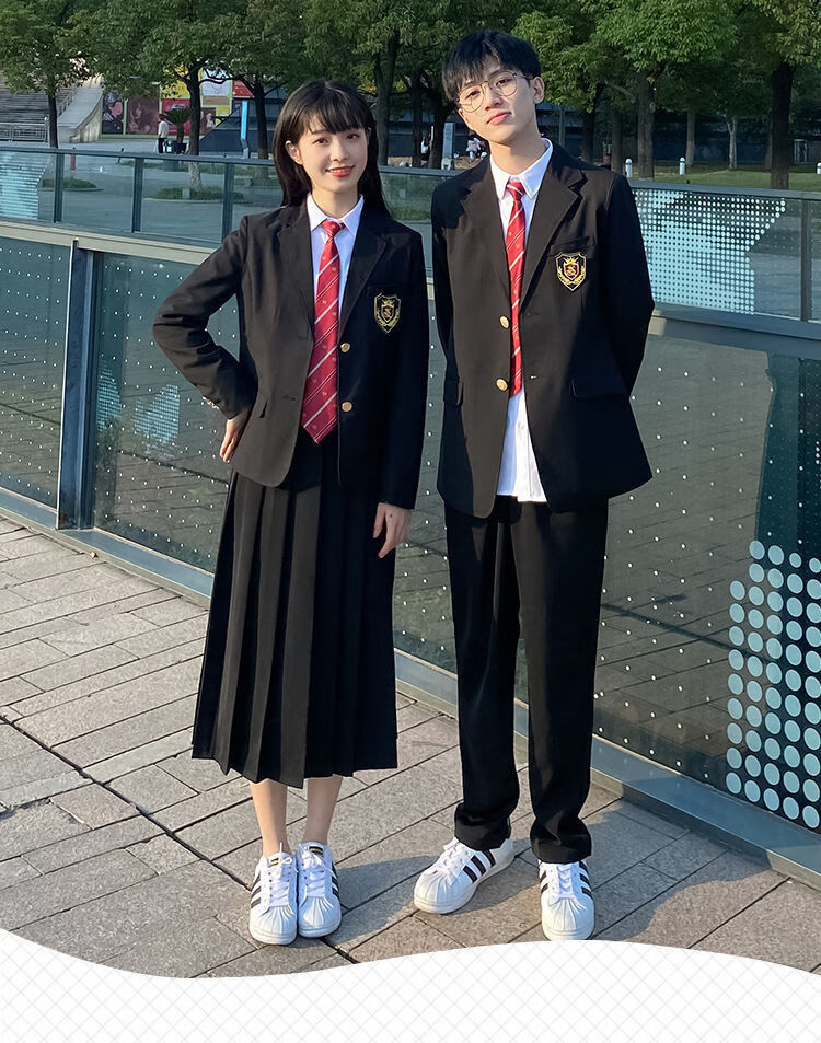 阪铭学士服秋季班服高中学生套装英伦学院风韩版小西装外套毕业季运动