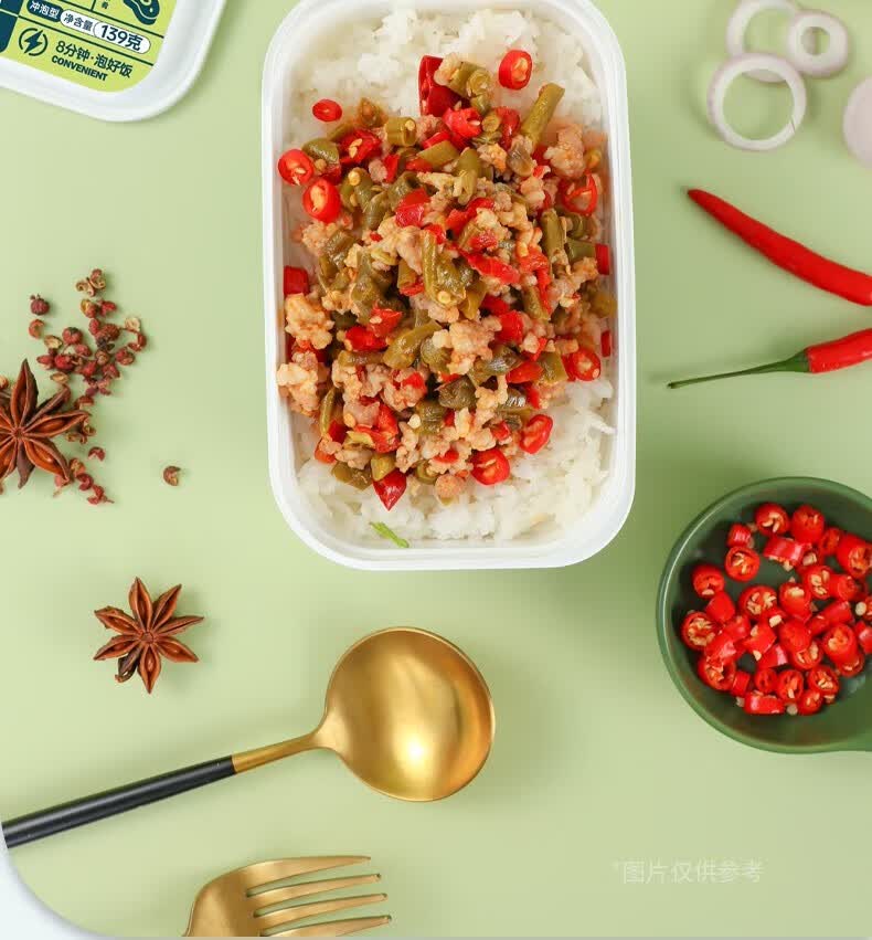 特产优联 剁椒广式香肠拌饭 饭自在冲泡型米饭 剁椒优选菜肴方便携带