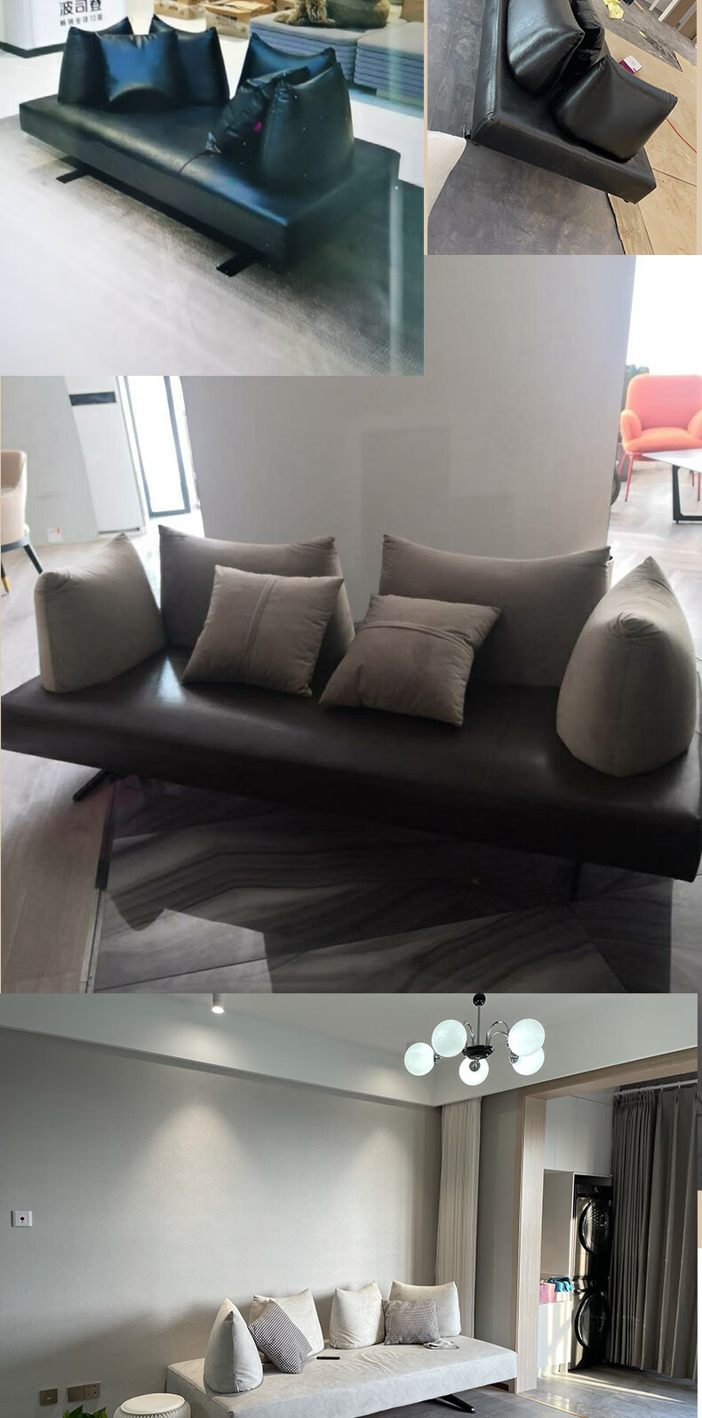 米洛沙发意大利米洛轻奢科技布艺沙发小户型客厅组合意式别墅样板间