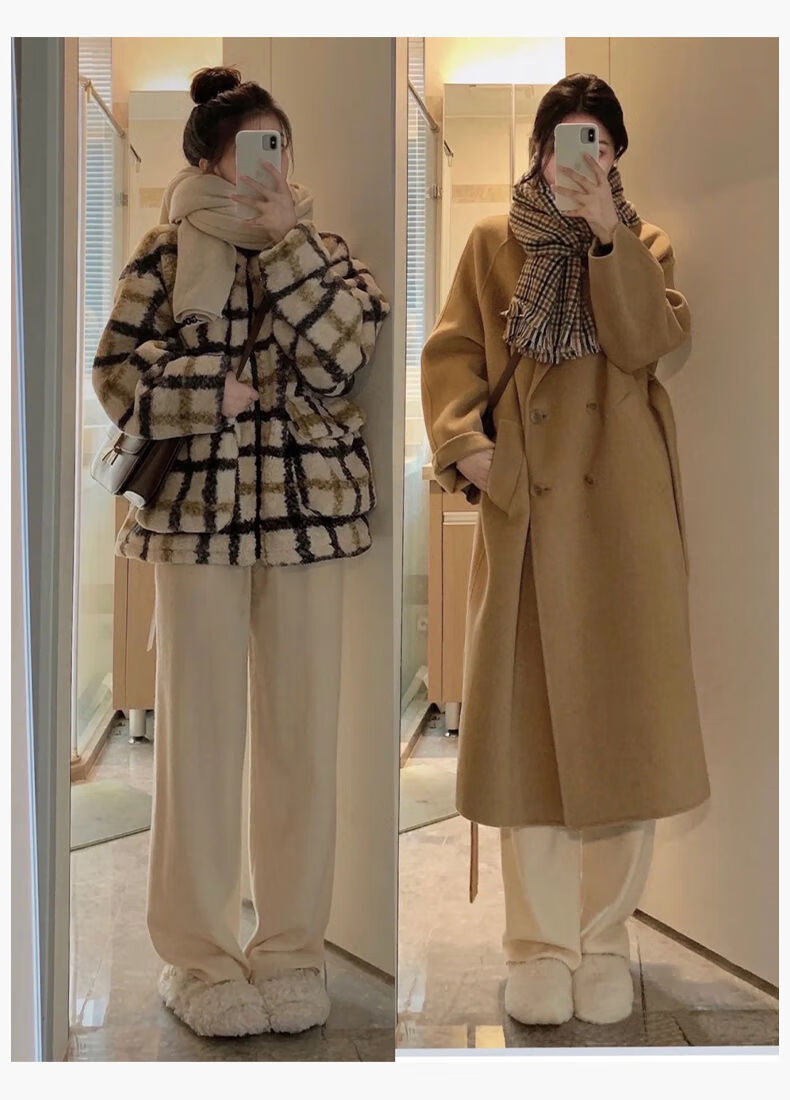 奶油阔腿裤【春秋款】 s 建议【80-95斤】【图片 价格 品