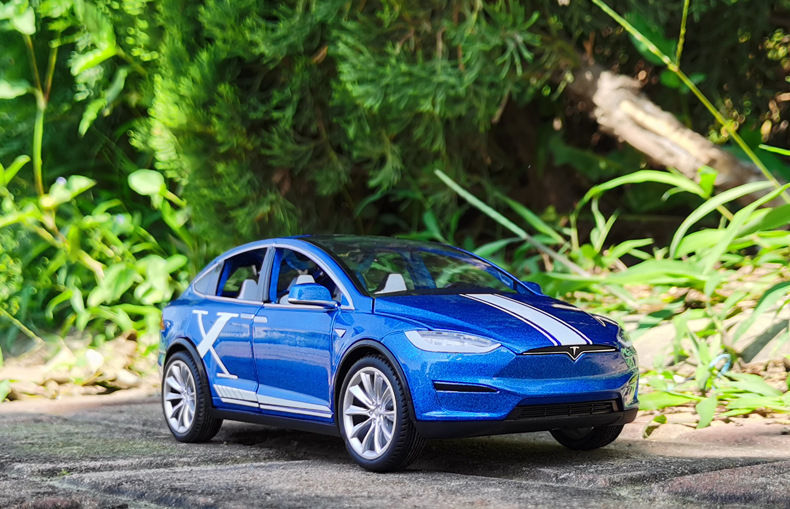 特斯拉model3 x汽车模型仿真合金车模收藏摆件儿童玩具跑车男孩生日