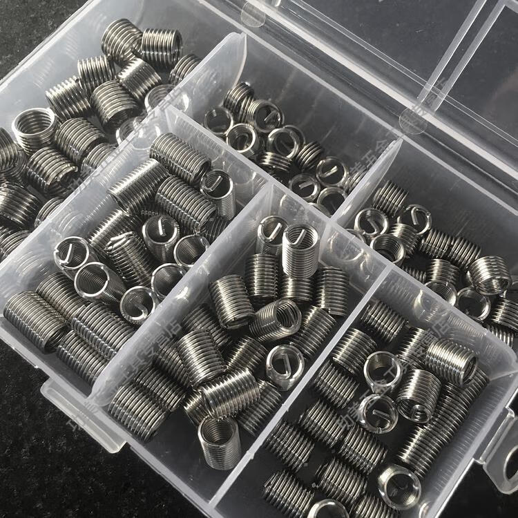 钢丝螺套组合盒装螺纹修复修补套丝套牙套螺纹保护套m6m8m10m12 m3*0.
