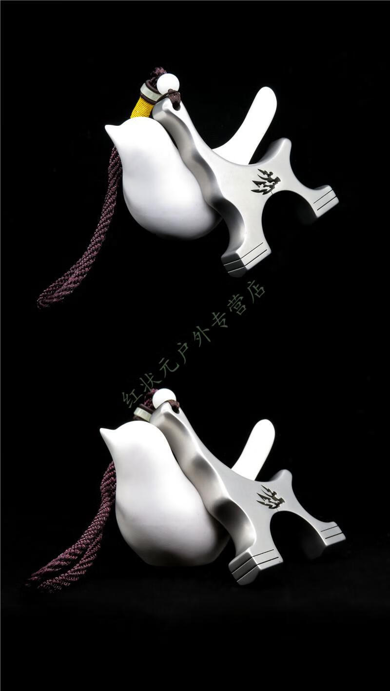 弹弓 成人不锈钢tc21钛合金歪把子卡缝夹片扁皮手工迷你便携高精度