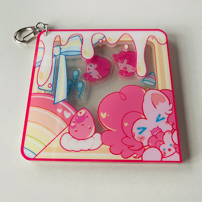 小马宝莉钥匙扣 彩虹小马宝莉周边同人周边摇摇乐钥匙扣挂件摆件 瑞瑞