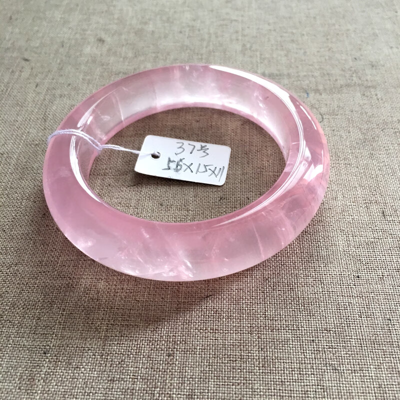手镯芙蓉石饰品甜美女款水晶半宝石一物一图 40号51内径【图片 价格