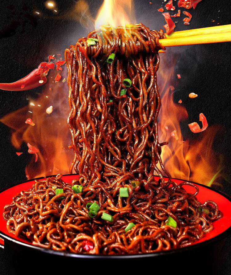 马来西亚鬼椒面多规格网红鬼椒面魔鬼辣椒拌面爆辣泡面袋装超辣方便面