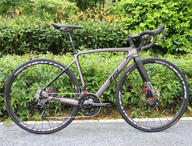 zgl中国龙cr41d碳纤维10522速桶轴综合油碟刹公路车 黑灰r7000 大套