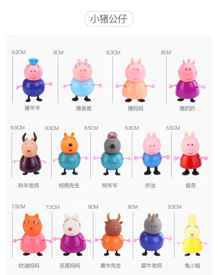 小猪佩奇玩具屋套人物别墅房子汽车3到6岁男孩女孩小猪佩奇过家家礼物