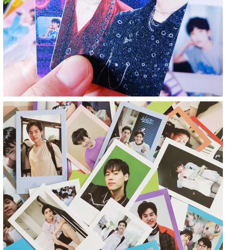 礼姿iu李知恩系列七周边高端工艺小卡片明信片卡贴 50张卡贴(可粘) 加