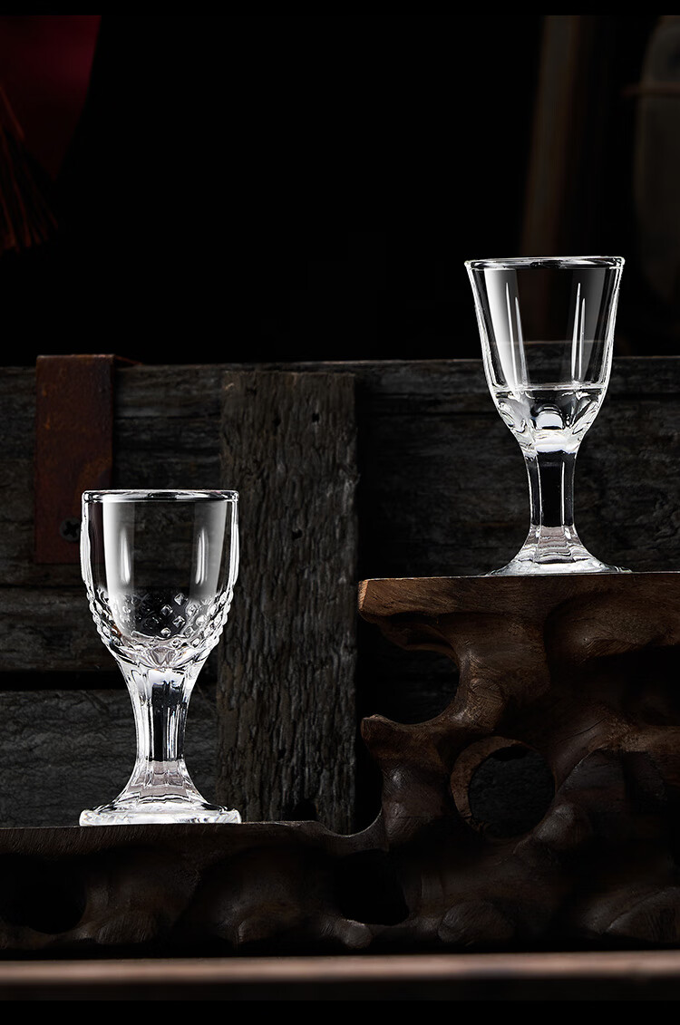 白酒杯酒杯酒具小酒盅 家用白酒杯玻璃分酒器杯架套装小酒杯小号烈