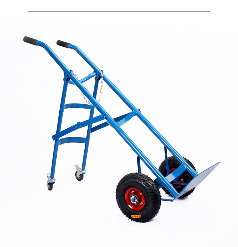 气瓶推车氧气乙炔瓶手推车安全工业氧气乙炔瓶推推车车手推充气轮带