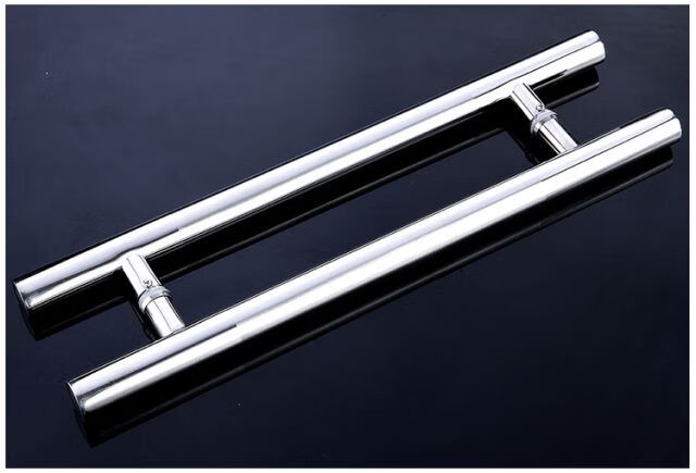 钢化玻璃门不锈钢把手 玻璃门拉手扶手 大门大拉手孔距可调 升级600长