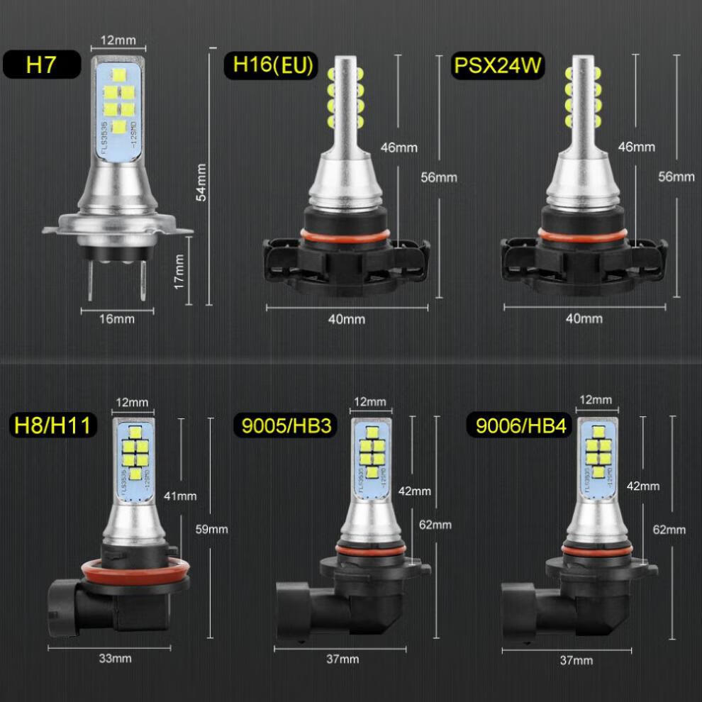跃能h1h7h4汽车大灯led灯泡芯片80w小车货车远光近光聚光12v24v通用
