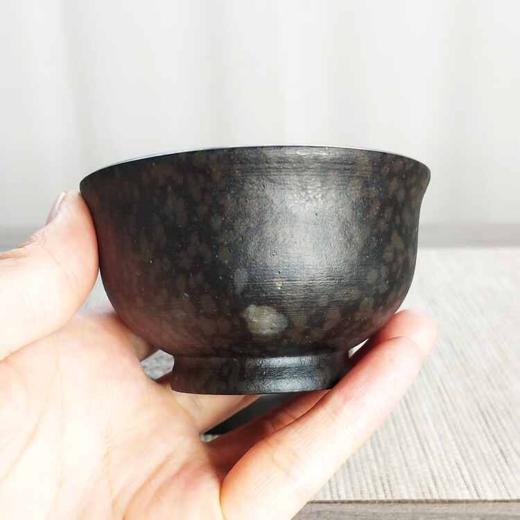 冰碛岩主人杯手化冰碛岩品茗杯茶具天然石头中式茶杯主人杯个人专用