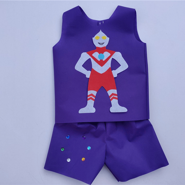 衣服儿童服装幼儿园环保时装秀手工制作六一新款儿童环保服装男童恤