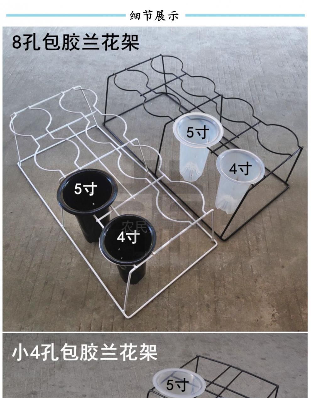 雄卓兰花架兰花架8孔兰花花架兰花架子兰草盆架固定花盆支架落地式