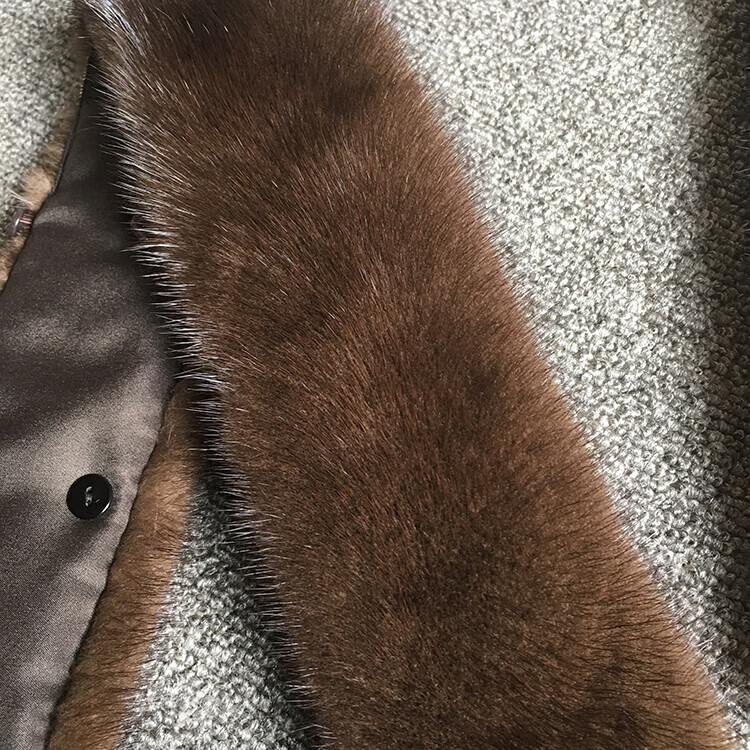 男皮衣毛领单卖冬季水貂子男女通用保暖立领整皮保暖大衣皮草真皮毛子