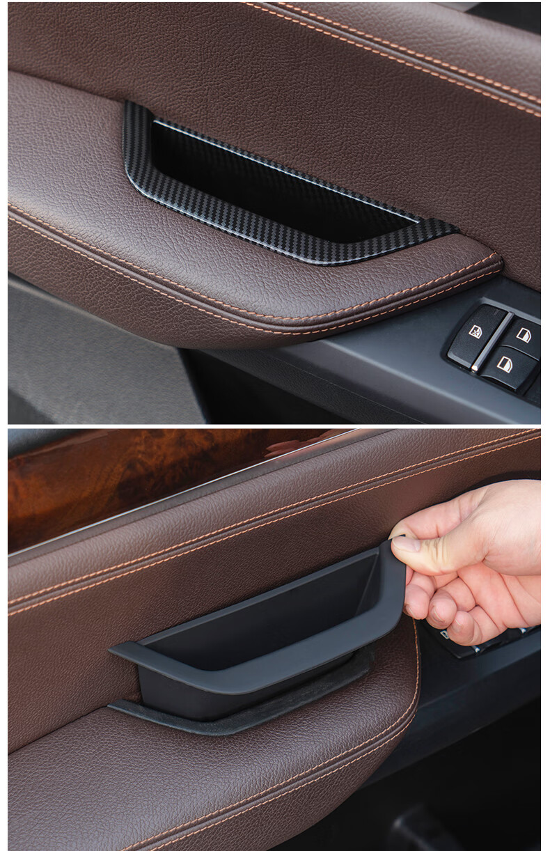 适用于宝马x3车门内拉手x4内门把手f25f26保护套内侧驾驶扶手套配件老