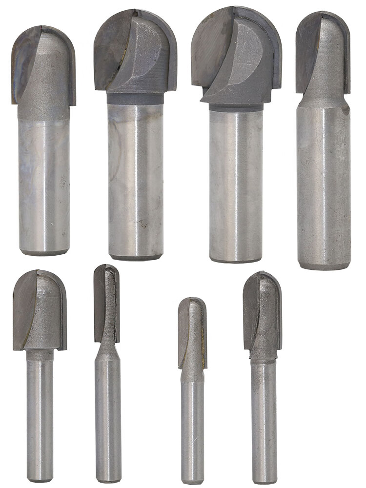 定制适用级深圆底刀木工铣刀开槽刀具修边机刀头雕刻机电木铣锣刀1212