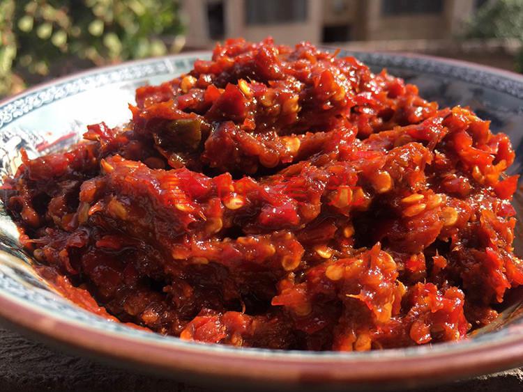 湖南娄底永丰辣酱双峰辣酱手工小麦子纯麦糯米纯辣椒酱辣酱500g