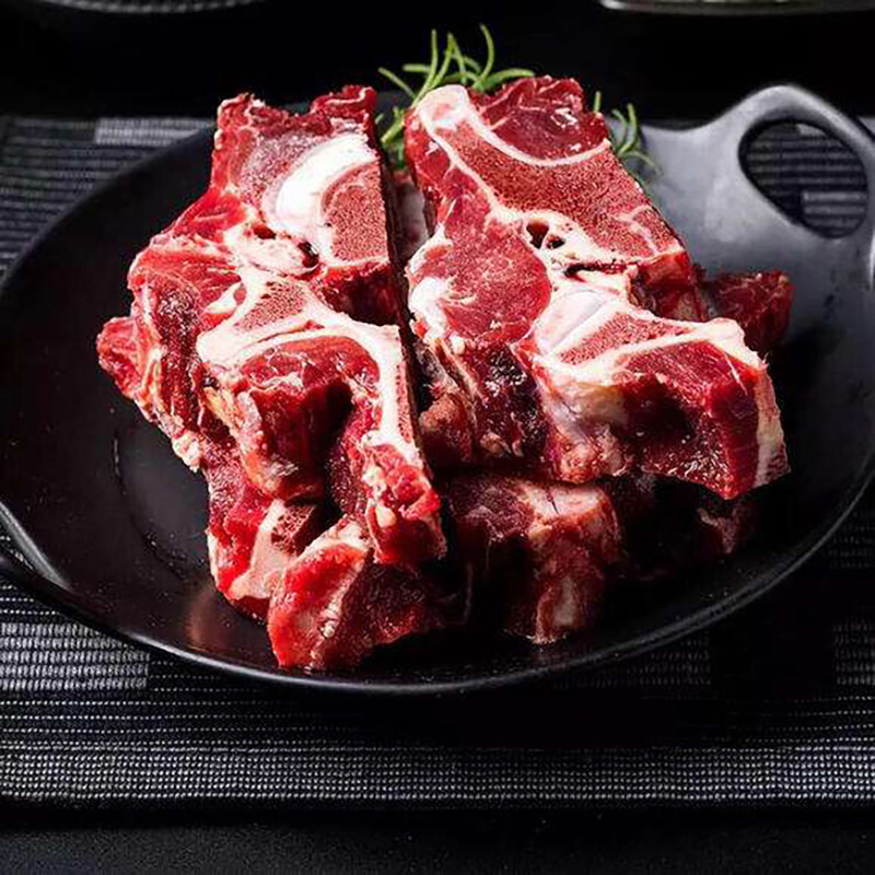 厂家批发500g冷冻牛龙骨带肉牛脊骨牛脖骨煲汤食材手工原切现货 500g