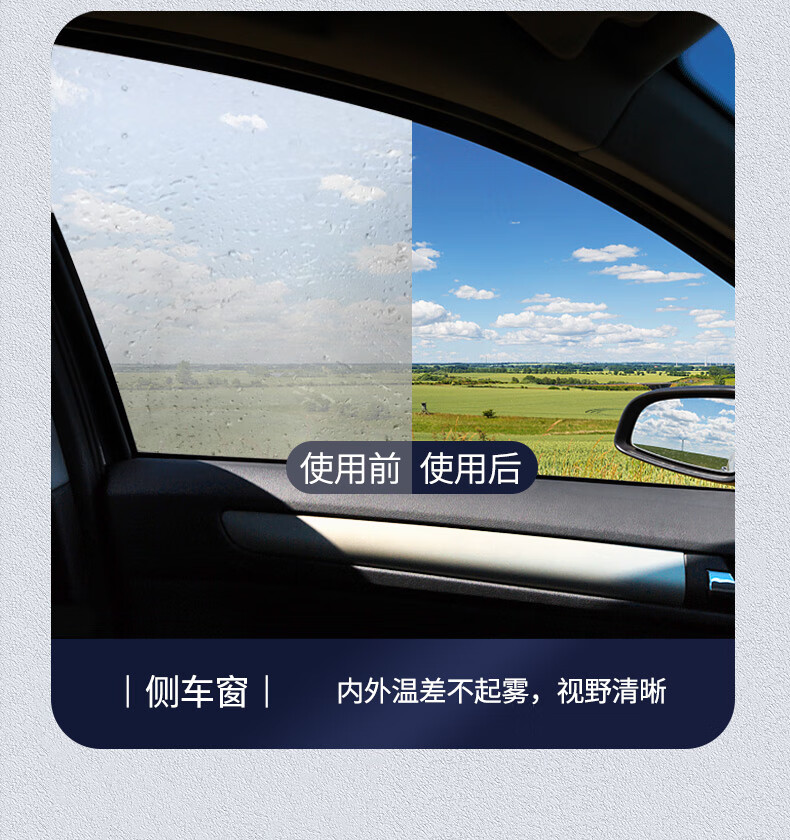 車用防霧便攜溼巾防霧溼巾汽車前檔玻璃車窗除霧神器噴劑噴霧頭盔鏡去