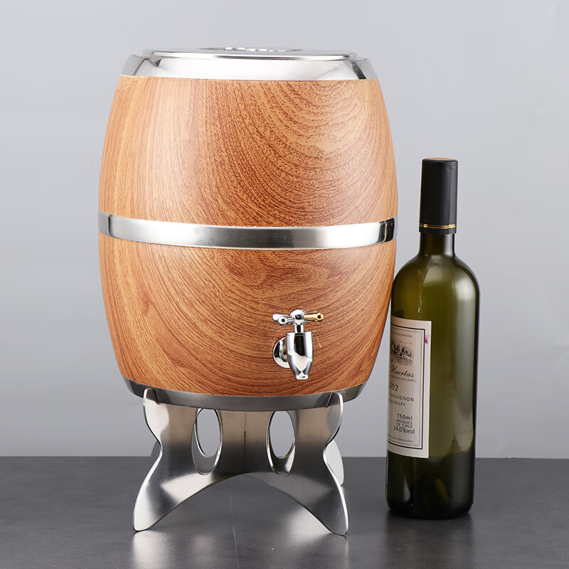 鹿玙酒吧啤酒桶不锈钢扎啤桶鲜啤酒桶生啤酒炮桶红酒桶双层保温带龙头