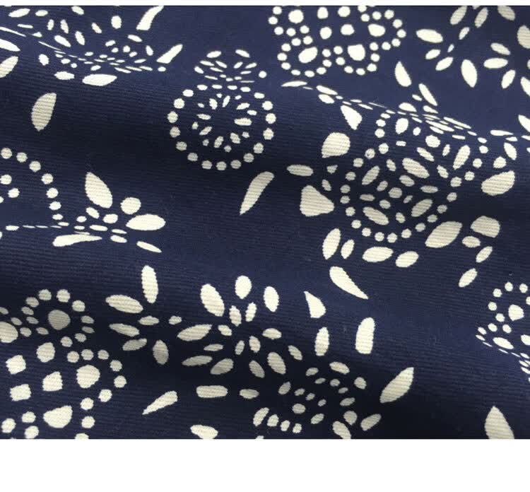 益蔻蓝印花布乌镇蓝花布民族中国风蜡染青花布料纯棉碎花桌布处理 薄