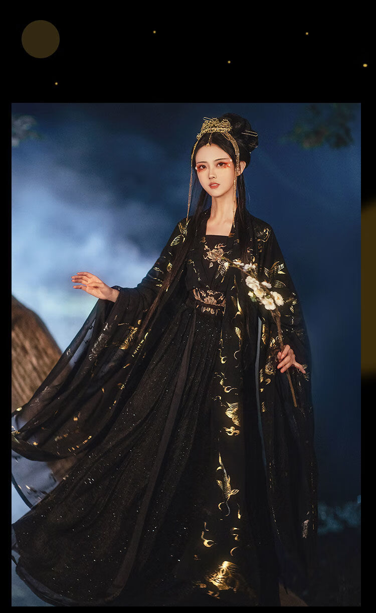 古装汉服女梦鲤星辰凤雀阁汉服女齐腰襦裙霸气女仙女裙学生夏季上衣6