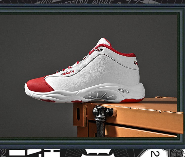 and1太极篮球鞋男鞋篮球鞋实战减震运动耐磨运动休闲鞋黑色42