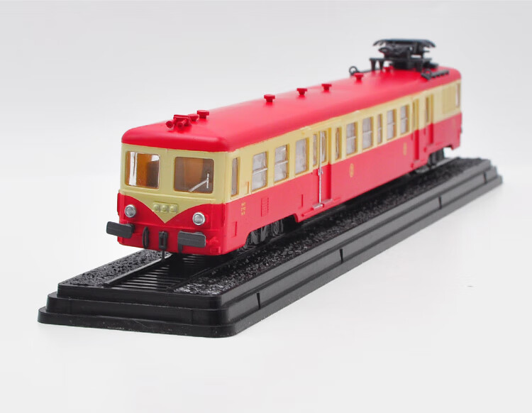 有轨电车玩具1:87atlas 火车电力机车车老式仿真模型藏摆件 1958 604