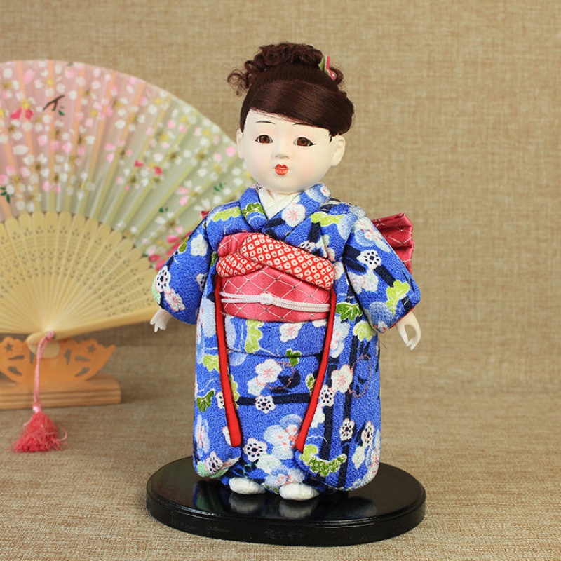 日本市松人形 花子 艺妓人偶摆件手抱娃娃玩偶装饰品礼品礼物情人节