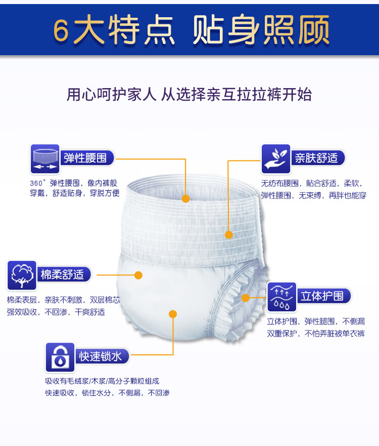 特大号成人拉拉裤老年尿不湿成人纸尿裤老人用尿布加大加肥xxl码 拉拉