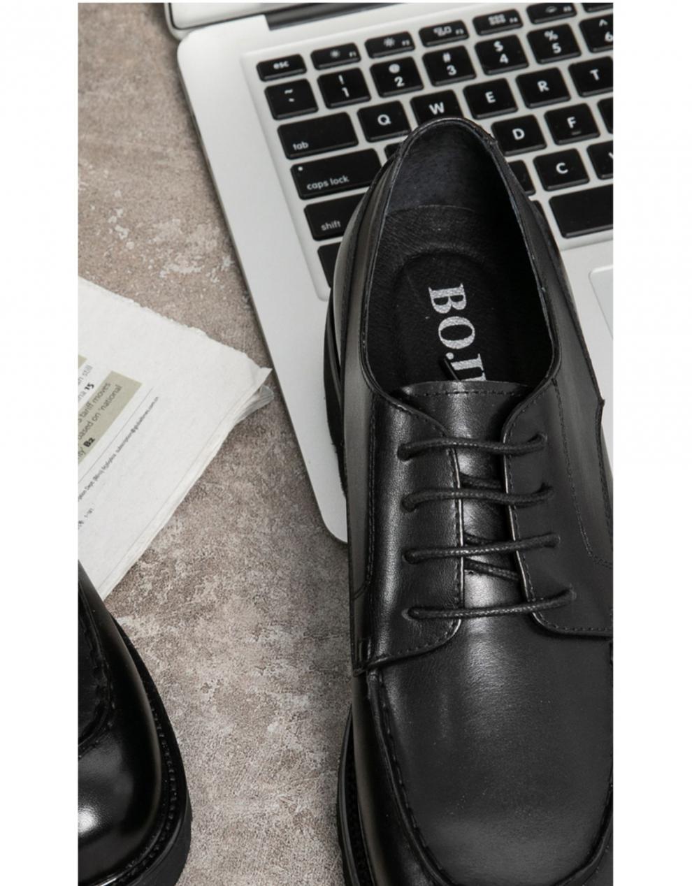 【元气少年】伯爵卓尔 头层牛皮休闲皮鞋男2020秋冬季新款韩版潮流