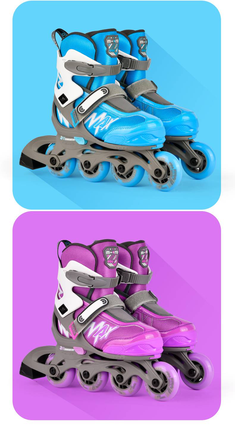 迈古轮滑鞋 cro迈古轮滑鞋儿童溜冰鞋女童初学者专业滑冰鞋男童滑轮