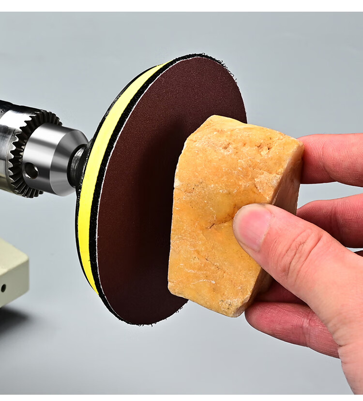 定制4寸圆盘植绒自粘砂纸片100mm台磨打磨机角磨机圆形砂盘抛光拉绒片