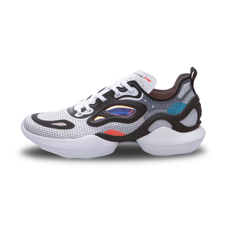 李宁休闲鞋男新款羿星男子潮流休闲鞋时尚百搭慢跑鞋aglq023标准黑