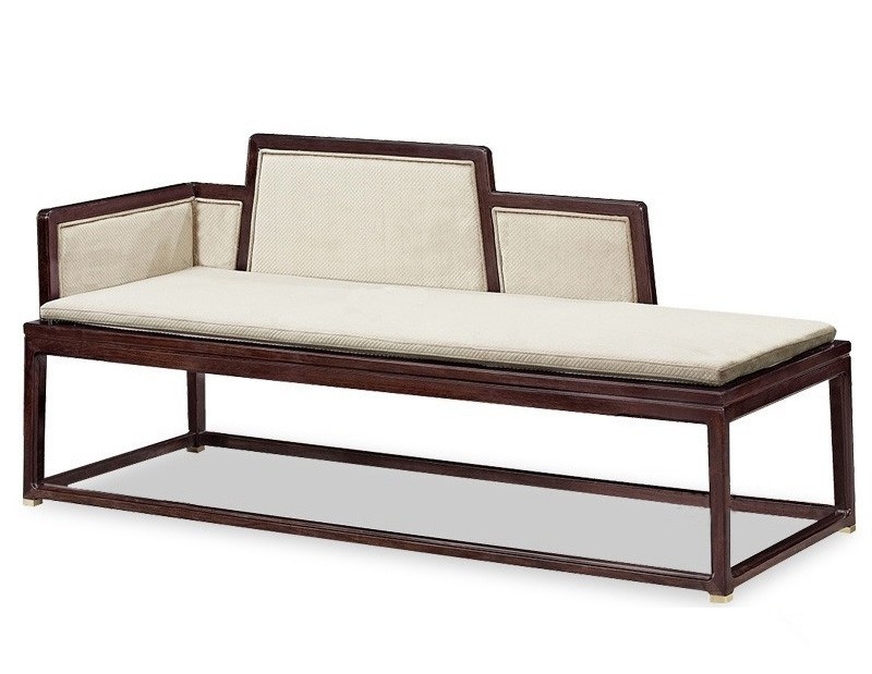 捷兆 太妃椅新中式贵妃椅现代禅意客厅实木沙发躺椅美人榻卧室贵妃床